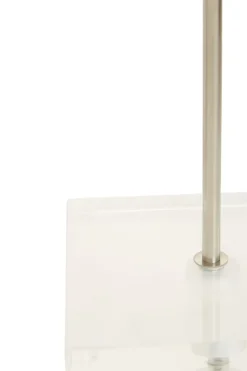 Statues & Sculptures Table Top|Abstract^Mystical Agate 30cm White & Silver Stone Indoor Sculpture