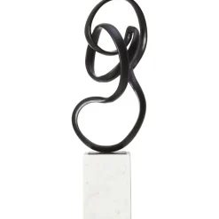 Statues & Sculptures Table Top|Abstract^Mystical Grace 60cm Black Metal Indoor Sculpture