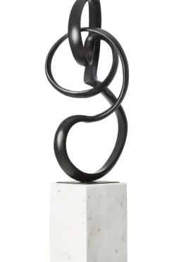 Statues & Sculptures Table Top|Abstract^Mystical Grace 60cm Black Metal Indoor Sculpture