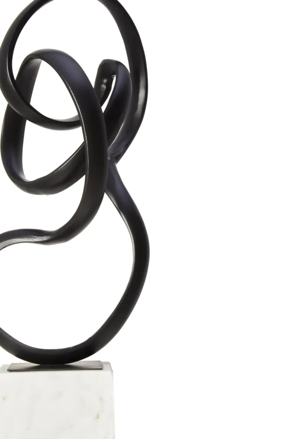 Statues & Sculptures Table Top|Abstract^Mystical Grace 60cm Black Metal Indoor Sculpture