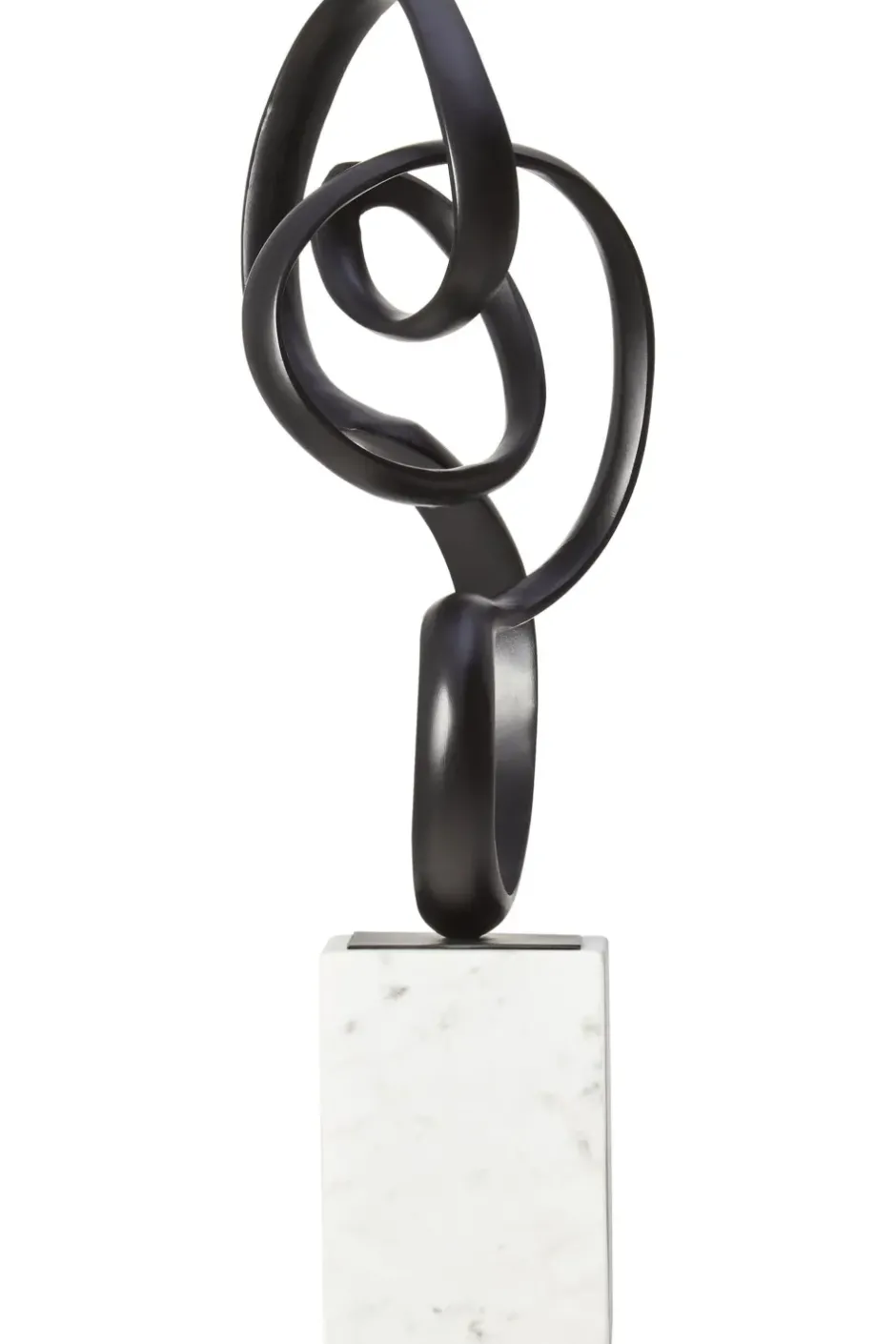 Statues & Sculptures Table Top|Abstract^Mystical Grace 60cm Black Metal Indoor Sculpture