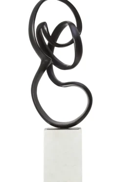 Statues & Sculptures Table Top|Abstract^Mystical Grace 60cm Black Metal Indoor Sculpture