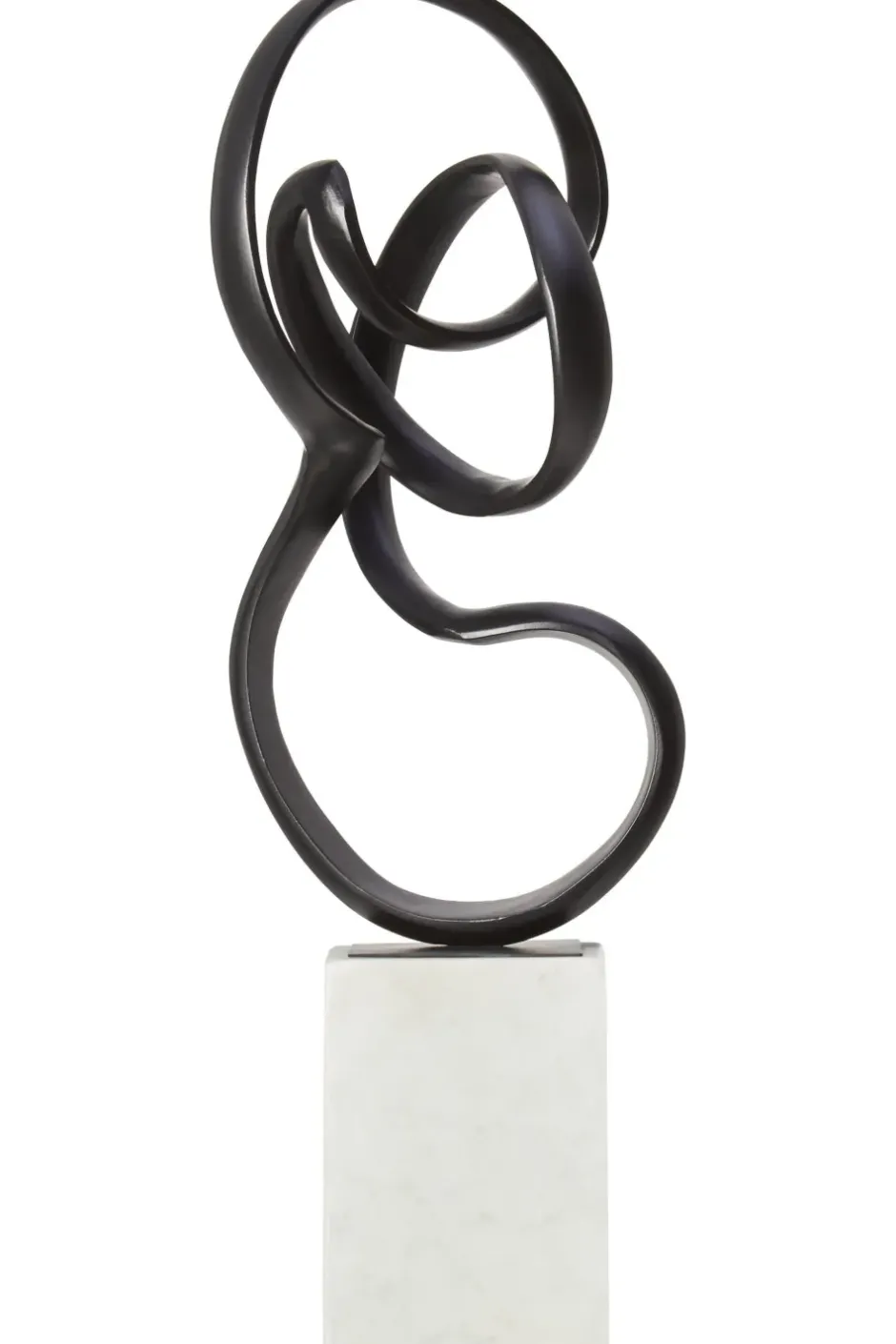 Statues & Sculptures Table Top|Abstract^Mystical Grace 60cm Black Metal Indoor Sculpture