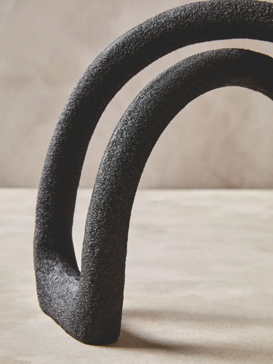 Statues & Sculptures Table Top|Abstract^Nightfall 21cm Black Metal Indoor Sculpture