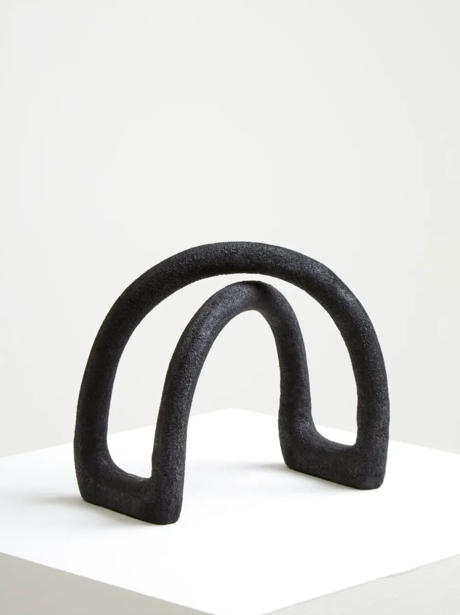 Statues & Sculptures Table Top|Abstract^Nightfall 21cm Black Metal Indoor Sculpture