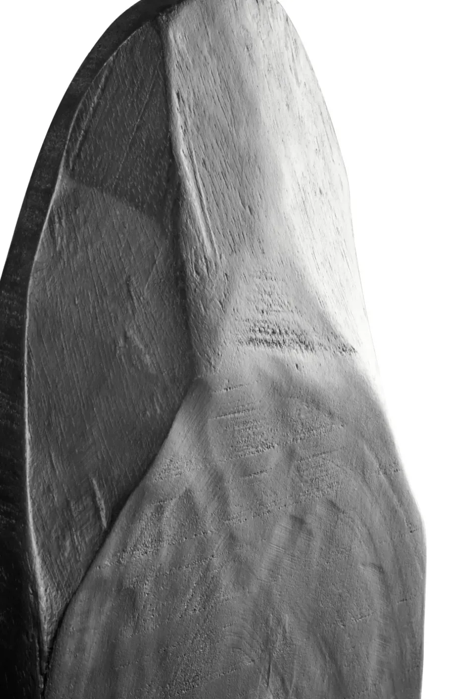 Statues & Sculptures Table Top|Abstract^Obsidian Essence 70cm Black Wood Indoor Sculpture