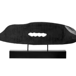 Statues & Sculptures Table Top|Abstract^Obsidian Essence 32cm Black Wood Indoor Sculpture