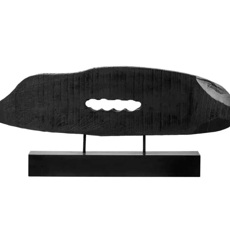Statues & Sculptures Table Top|Abstract^Obsidian Essence 32cm Black Wood Indoor Sculpture