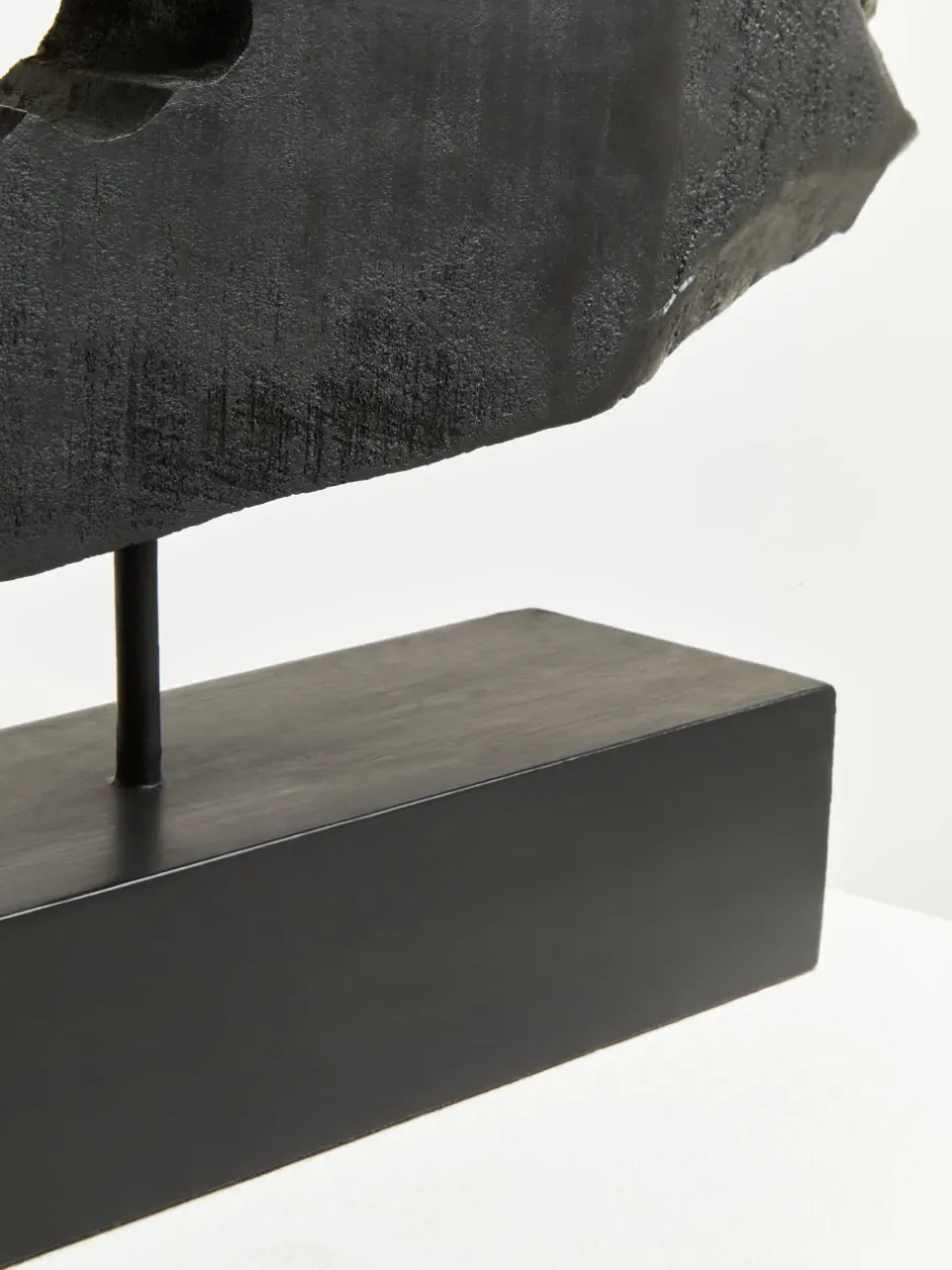 Statues & Sculptures Table Top|Abstract^Obsidian Essence 32cm Black Wood Indoor Sculpture