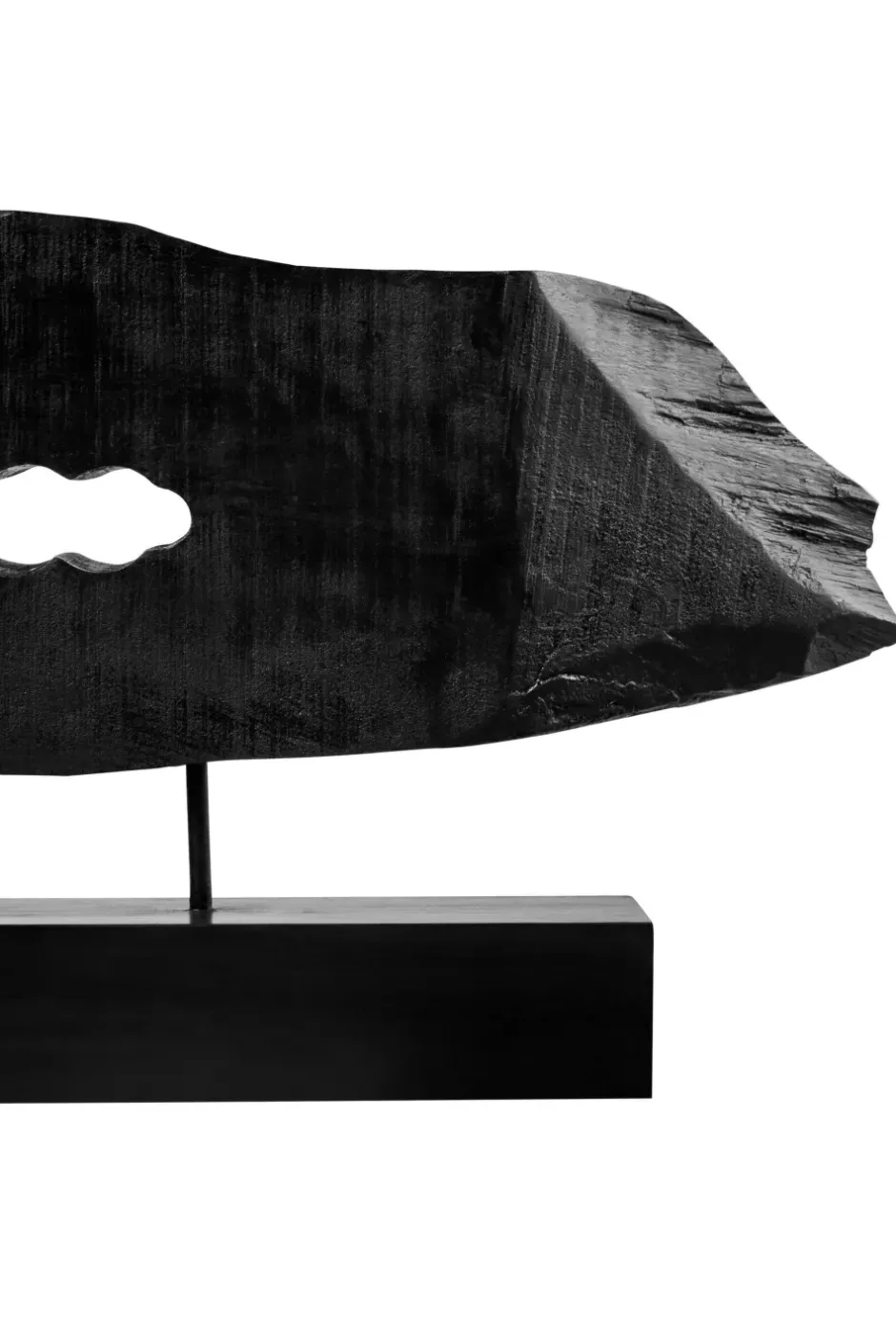 Statues & Sculptures Table Top|Abstract^Obsidian Essence 32cm Black Wood Indoor Sculpture