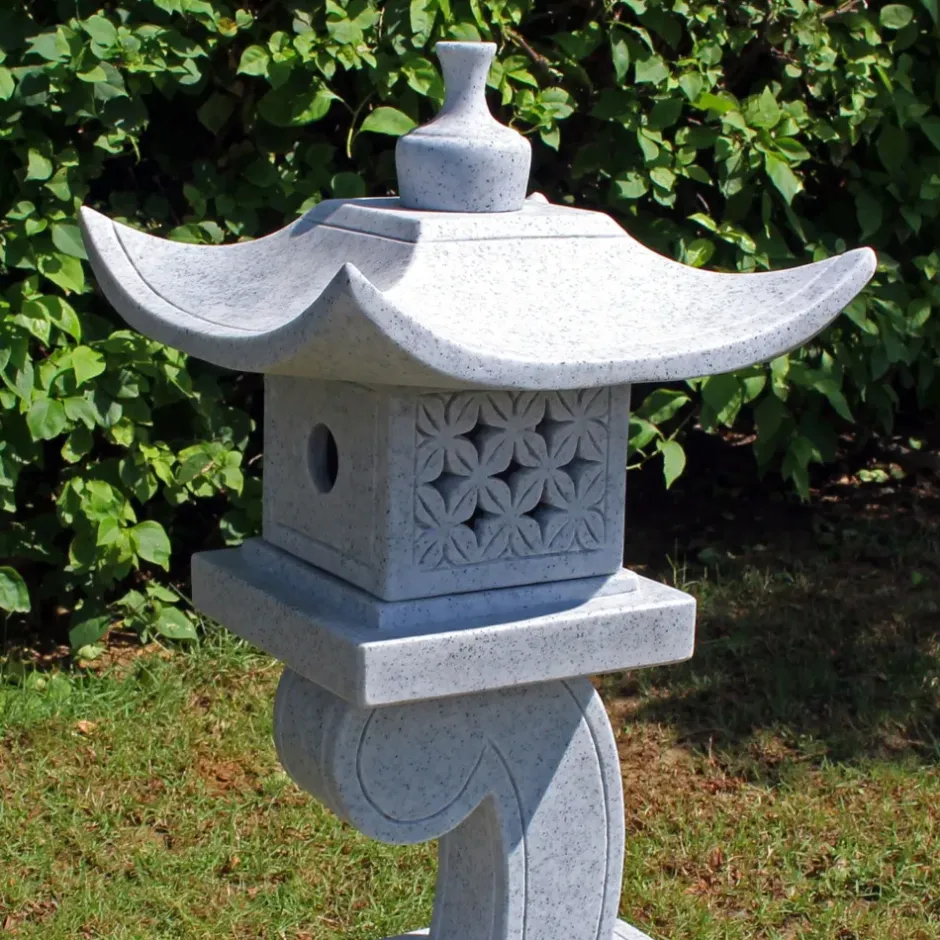 Statues & Sculptures Pagodas^One Tier Japanese Pagoda Lantern Granite Garden Ornament