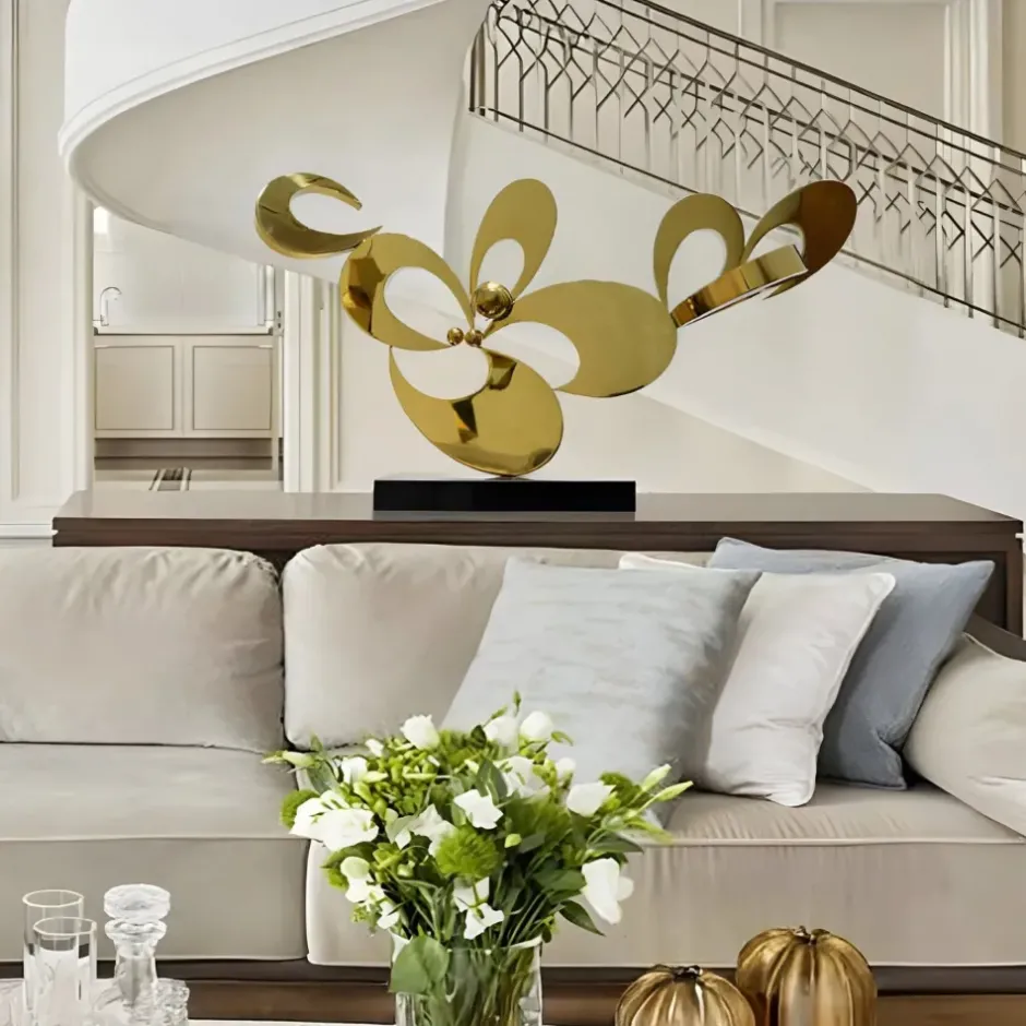 Statues & Sculptures Table Top|Abstract^Opus Bloom 56cm Copper Metal Indoor Sculpture