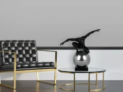 Statues & Sculptures Figurative|Table Top^Orbital Balance 65cm Black Resin Indoor Sculpture