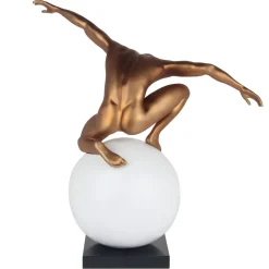 Statues & Sculptures Figurative|Table Top^Orbital Balance 65cm Gold Resin Indoor Sculpture