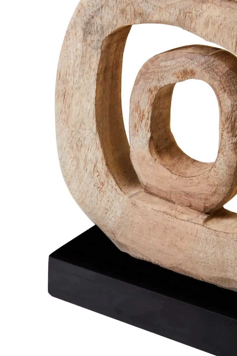 Statues & Sculptures Table Top|Abstract^Orbital Elegance 57cm Wood Indoor Sculpture
