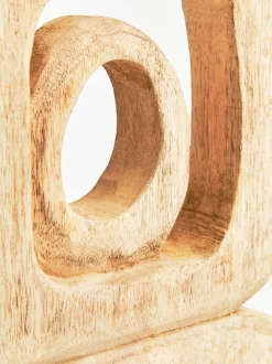 Statues & Sculptures Table Top|Abstract^Orbital Elegance 57cm Wood Indoor Sculpture