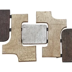 Statues & Sculptures Abstract|Wall Art^Organic Grid 31cm Metal Indoor Sculpture