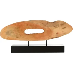 Statues & Sculptures Table Top|Abstract^Oval Essence 32cm Wood Indoor Sculpture