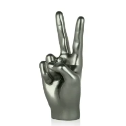 Statues & Sculptures Table Top|Contemporary^Peace Hand 28cm Anthracite Resin Indoor Sculpture