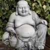 Statues & Sculptures Buddha^Pearl Stone Buddha Garden Ornament