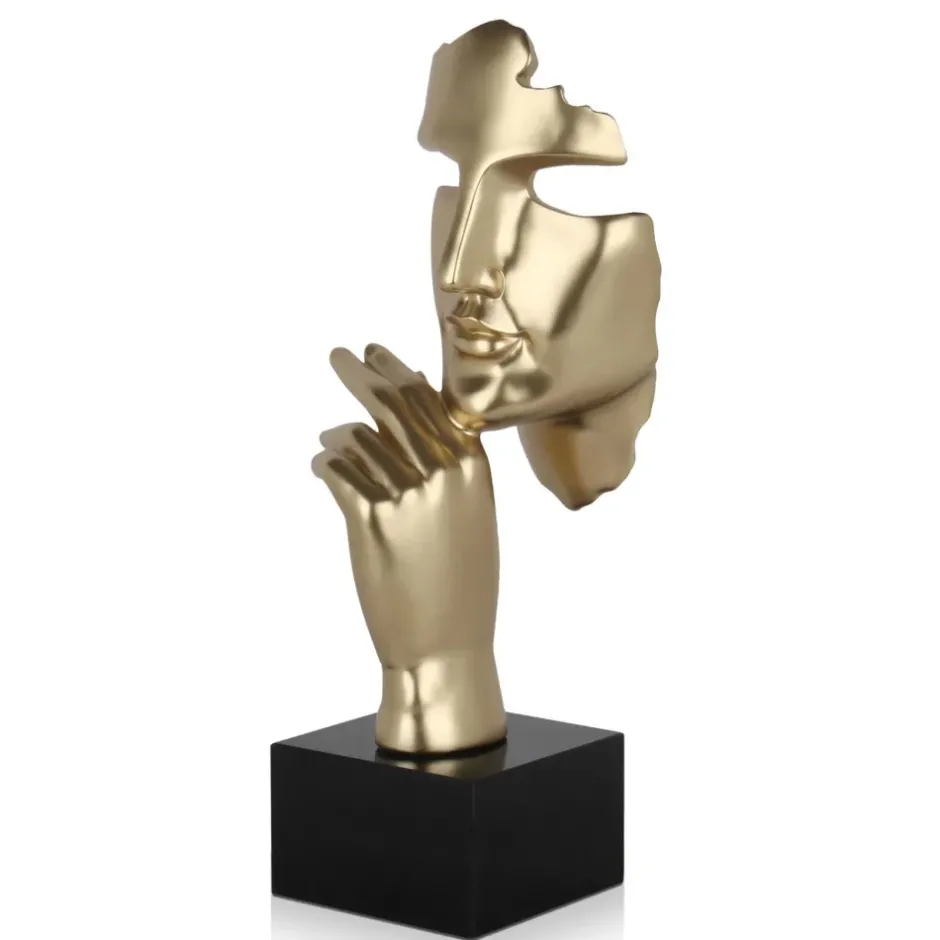 Statues & Sculptures Figurative|Table Top^Phantom Diva 45cm Gold Resin Indoor Sculpture