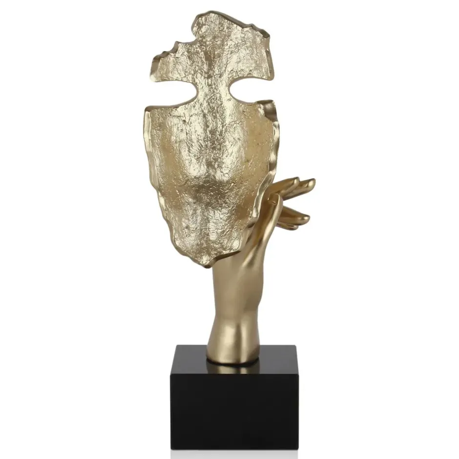 Statues & Sculptures Figurative|Table Top^Phantom Diva 45cm Gold Resin Indoor Sculpture