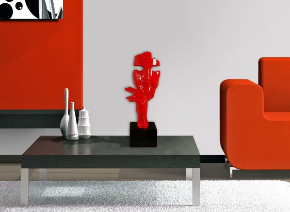 Statues & Sculptures Figurative|Table Top^Phantom Diva 45cm Red Resin Indoor Sculpture