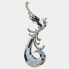 Statues & Sculptures Contemporary|Contemporary^Phoenix Rising 212cm Silver Metal Garden Sculpture