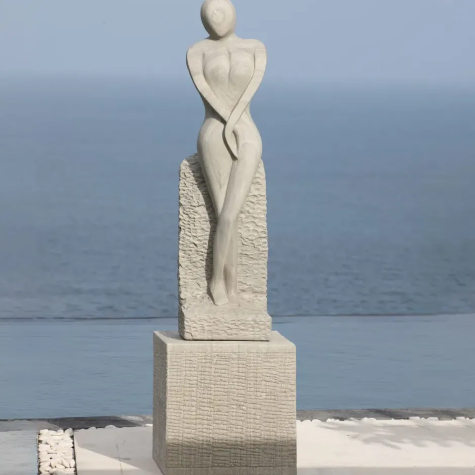 Statues & Sculptures Contemporary^Placidity Contemporary Stone Garden Sculpture