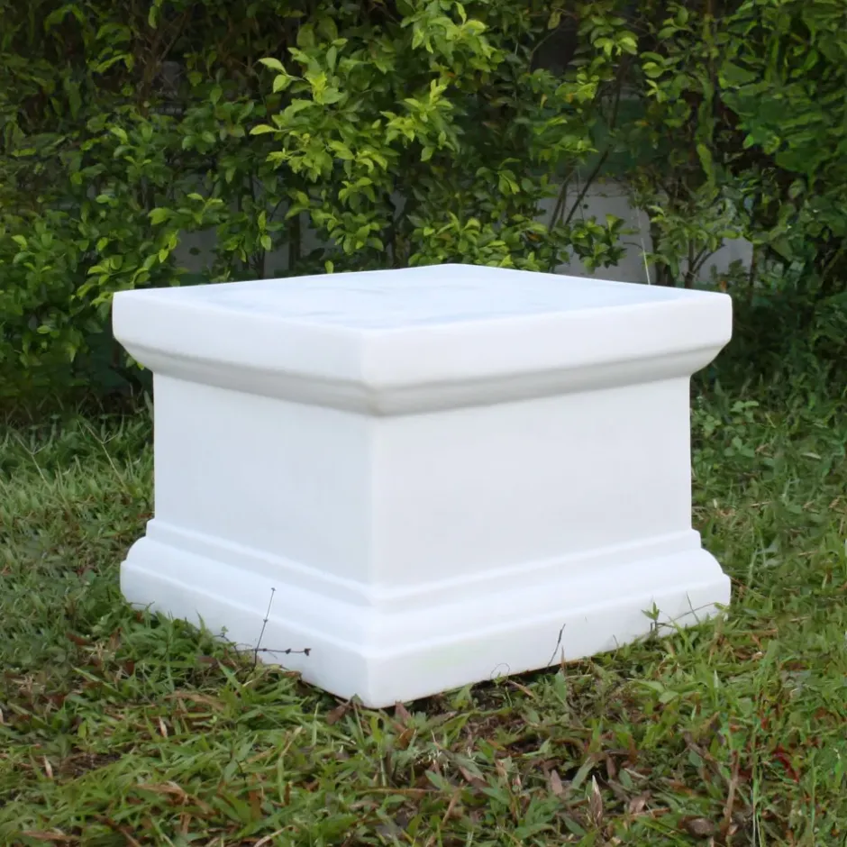 Statues & Sculptures Plinths & Pedestals^Plain 32cm Marble Resin Garden Pedestal