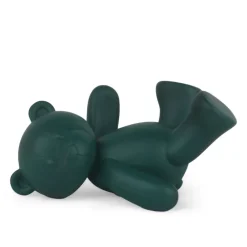 Statues & Sculptures Table Top|Animals^Playful Bear 15cm Green Resin Indoor Sculpture