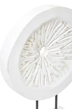 Statues & Sculptures Table Top|Abstract^Polar Perfection 43cm White Wood Indoor Sculpture