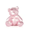 Statues & Sculptures Table Top|Low Poly^Polygon Bear 20cm Pink Resin Indoor Sculpture