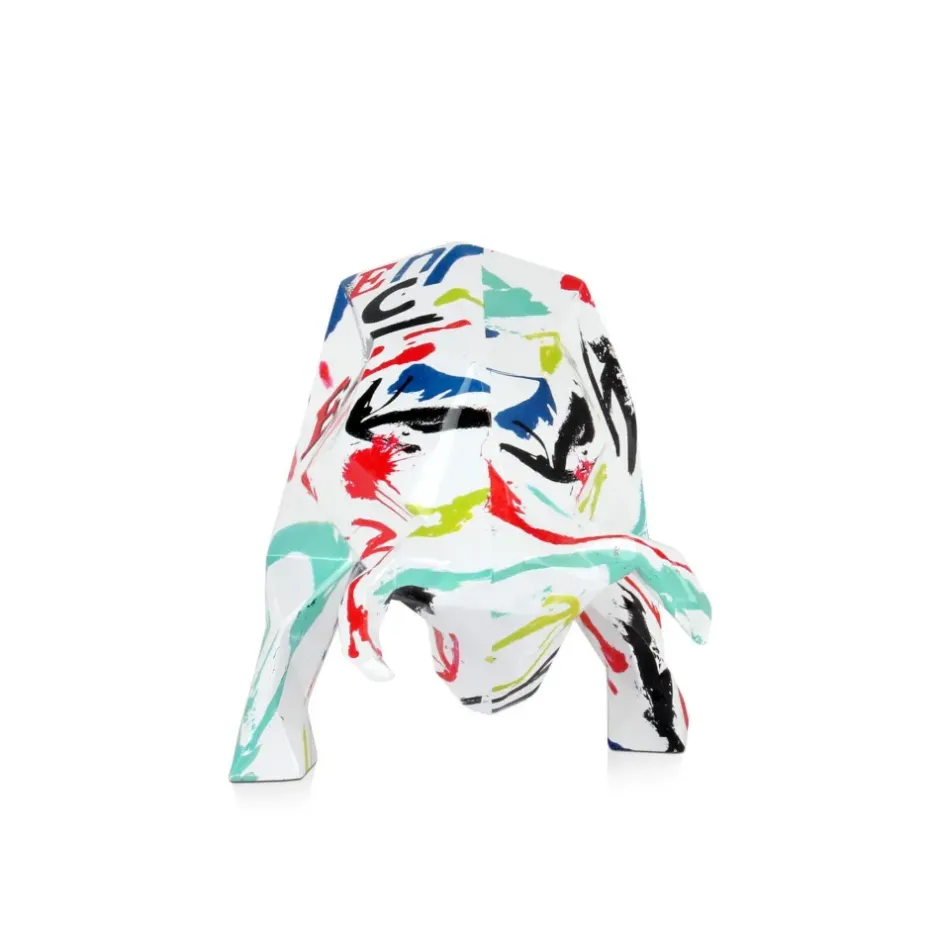 Statues & Sculptures Table Top|Low Poly^Polygon Bull 25cm Abstract Resin Indoor Sculpture
