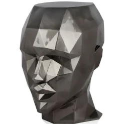 Statues & Sculptures Low Poly|Contemporary^Polygon Female Head 55cm Anthracite Side Table Sculpture