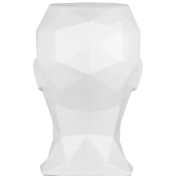 Statues & Sculptures Low Poly|Contemporary^Polygon Female Head 55cm White Side Table Sculpture