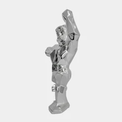 Statues & Sculptures Table Top|Floor Standing^Polygon Gorilla 50cm Chrome Resin Indoor Sculpture