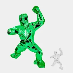 Statues & Sculptures Floor Standing|Animals^Polygon Gorilla 135cm Green Resin Indoor Sculpture