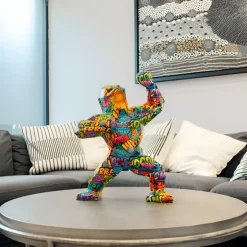 Statues & Sculptures Table Top|Floor Standing^Polygon Gorilla 50cm Pop Art Resin Indoor Sculpture