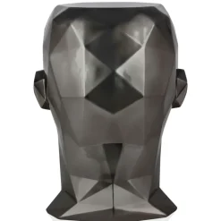 Statues & Sculptures Low Poly|Contemporary^Polygon Male Head 55cm Anthracite Side Table Sculpture