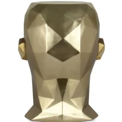 Statues & Sculptures Low Poly|Contemporary^Polygon Male Head 55cm Gold Side Table Sculpture