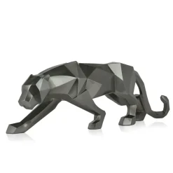 Statues & Sculptures Table Top|Floor Standing^Polygon Panther 31cm Anthracite Resin Indoor Sculpture