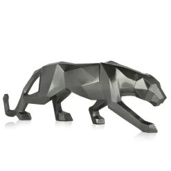 Statues & Sculptures Table Top|Floor Standing^Polygon Panther 31cm Anthracite Resin Indoor Sculpture