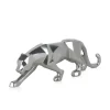 Statues & Sculptures Table Top|Floor Standing^Polygon Panther 14cm Silver Resin Indoor Sculpture