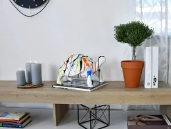 Statues & Sculptures Table Top|Low Poly^Polygon Turtle 21cm Multicolour Resin Indoor Sculpture