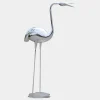 Statues & Sculptures Wildlife|Cranes^Pure Crane 130cm Silver Metal Garden Sculpture v1