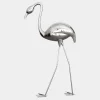 Statues & Sculptures Wildlife|Contemporary^Pure Flamingo 122cm Silver Metal Garden Sculpture