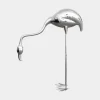Statues & Sculptures Wildlife|Contemporary^Pure Flamingo 124cm Silver Metal Garden Sculpture