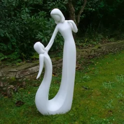 Statues & Sculptures Modern^Pure Love 80cm Modern Marble Resin Garden Statue