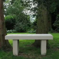 Statues & Sculptures Stone Benches^Pure Straight Modern Stone Garden Bench